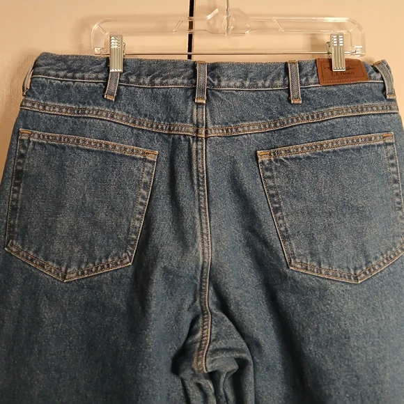L.L. Bean Relaxed Fit Mens 38x34 Blue Fleece Lined Jeans (0588A2) - Picture 4 of 9